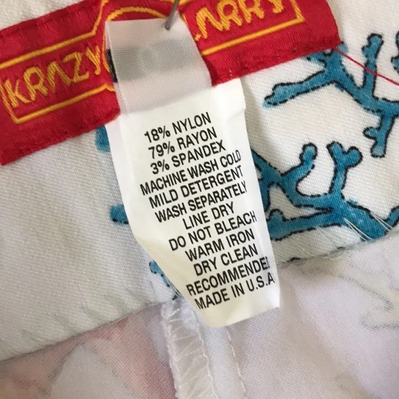 NWT Crazy Larry Ankle Pants in Multi Reef - Picture 16 of 16